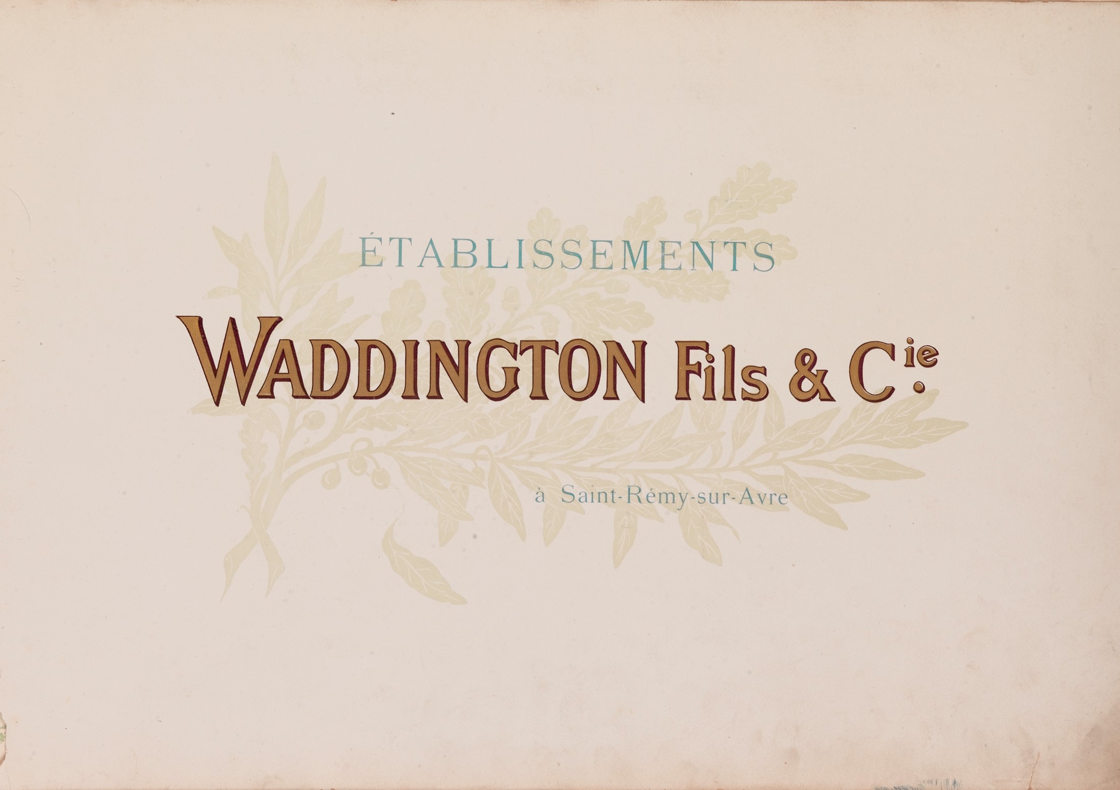 Les industries textiles Waddington à Saint-Rémy-sur-Avre