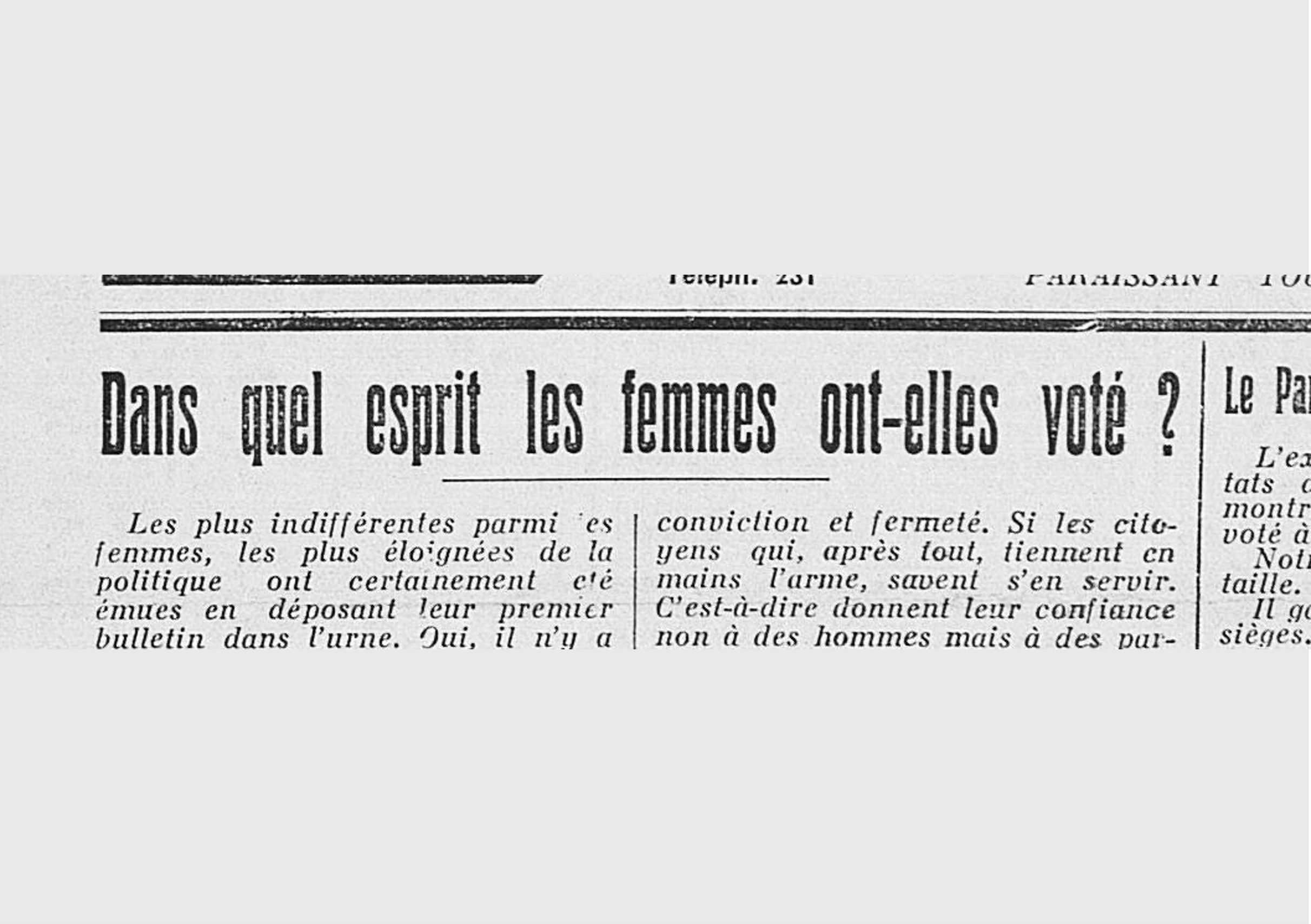 droit de vote des femmes